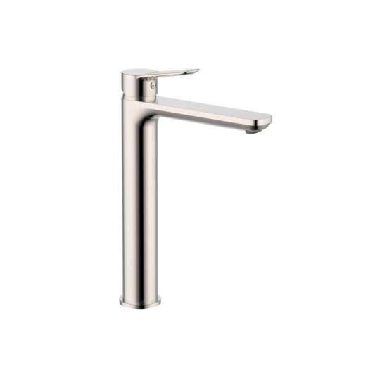 Grifo de lavabo de caño alto RHIO níquel 3166NK
