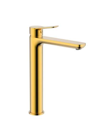 Grifo de lavabo de caño alto RHIO oro 3166OR