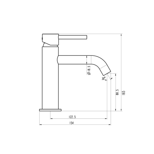 Grifo de lavabo Sirio titanio 3170T 2