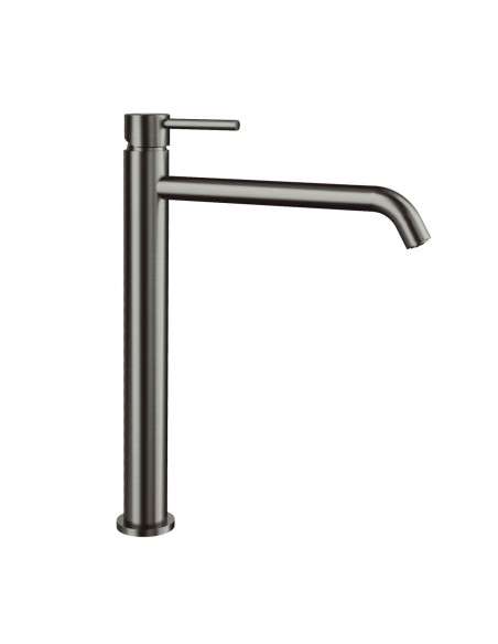Grifo de lavabo de caño alto Sirio titanio 3172T