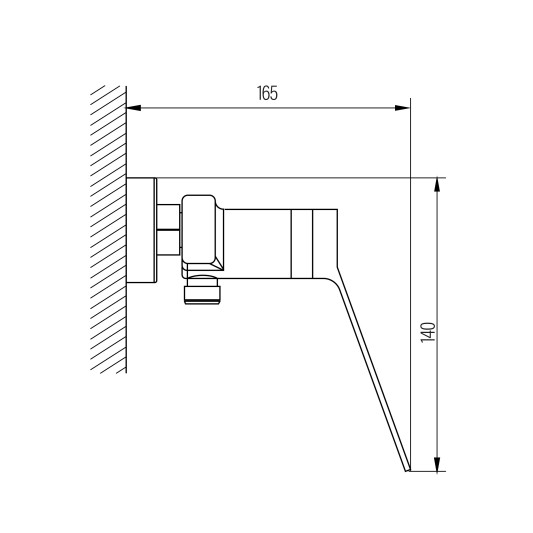Grifo de ducha Tarsio cromo 3124-TR 2