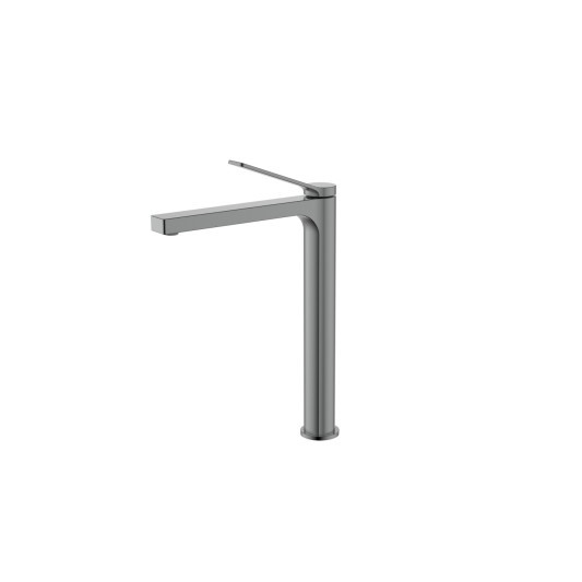 Grifo de lavabo de caño alto Tarsio titanio 3202T