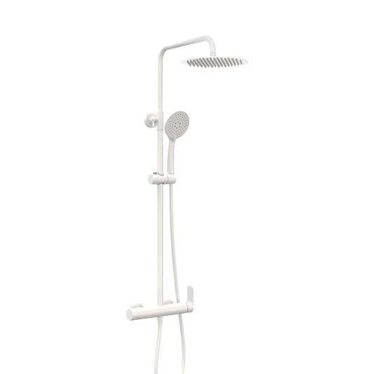 Columna de ducha monomando Inverter R blanco con maneta Cassio 3080BLCASSIO