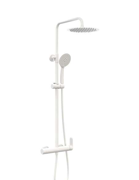 Columna de ducha monomando Inverter R blanco con maneta Cassio 3080BLCASSIO