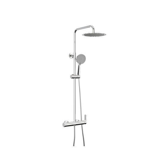 Columna de ducha monomando Inverter R cromo con maneta Cassio 3080CASSIO