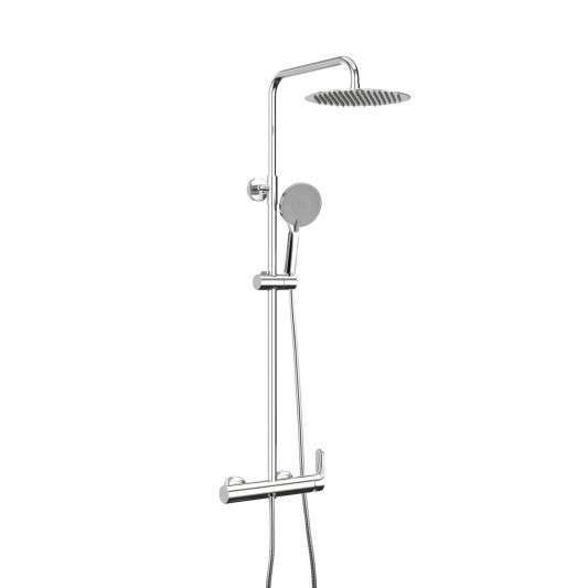 Columna de ducha monomando Inverter R cromo con maneta Cassio 3080CASSIO