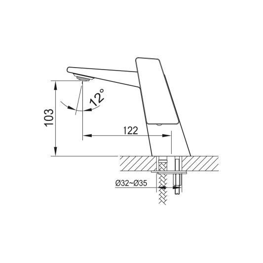 Grifo de lavabo Atrio cromo 3076 2