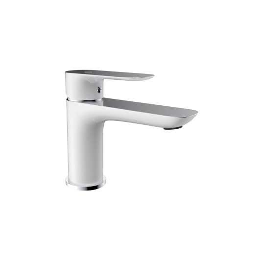 Grifo de lavabo Cassio blanco y cromo 3064