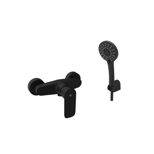 Grifo de ducha Cassio negro mate 3073