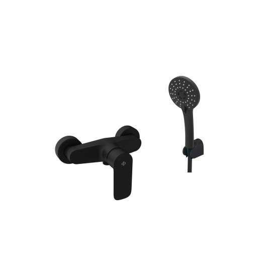 Grifo de ducha Cassio negro mate 3073