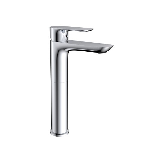 Grifo de lavabo de caño alto Cassio cromo 3100