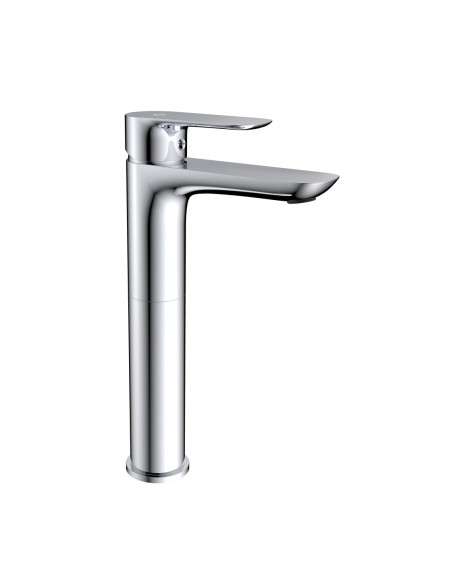 Grifo de lavabo de caño alto Cassio cromo 3100