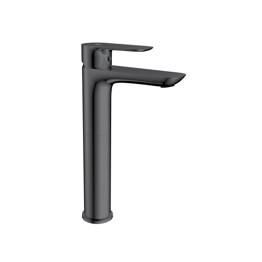 Grifo de lavabo de caño alto Cassio titanio 3103