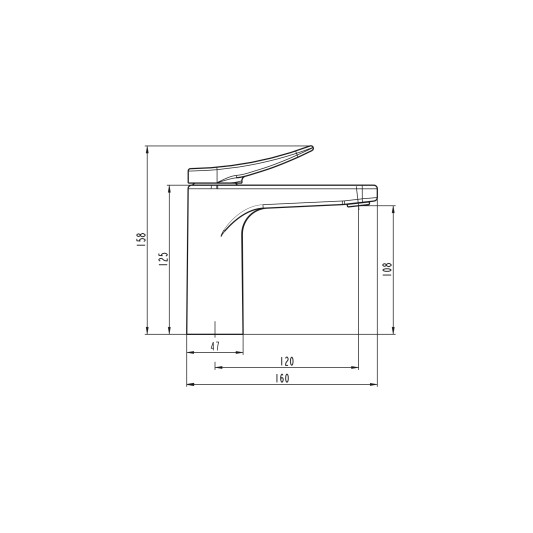 Grifo de lavabo Clio cobre 3245CB 2