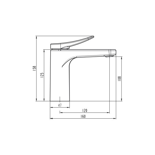 Grifo de lavabo Clio cobre 3245CB