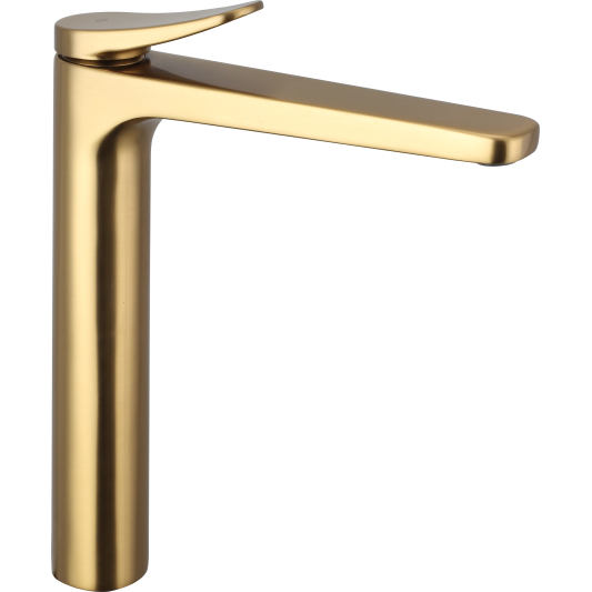 Grifo de lavabo de caño alto Clio oro 3246OR