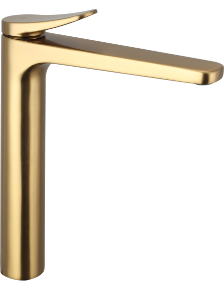 Grifo de lavabo de caño alto Clio oro 3246OR