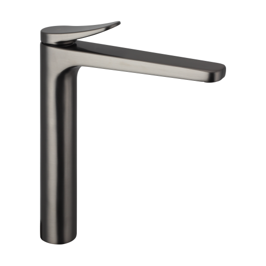 Grifo de lavabo de caño alto Clio titanio 3246T