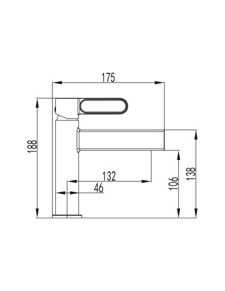 Grifo de lavabo Dior cromo 3120