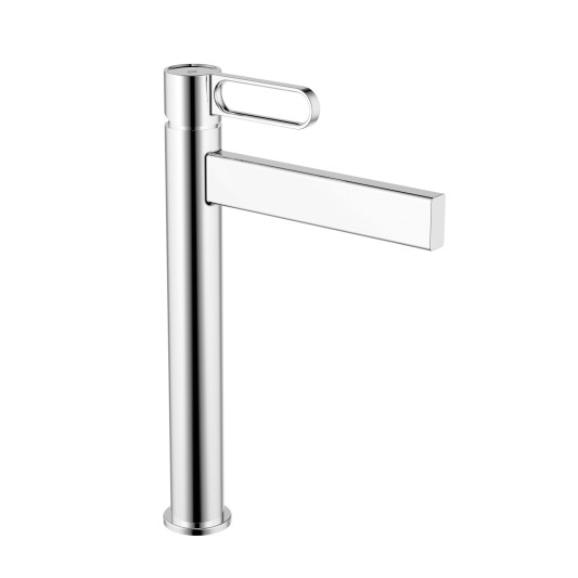 Grifo de lavabo de caño alto Dior cromo 3121
