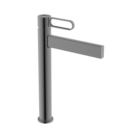 Grifo de lavabo de caño alto Dior titanio 3131