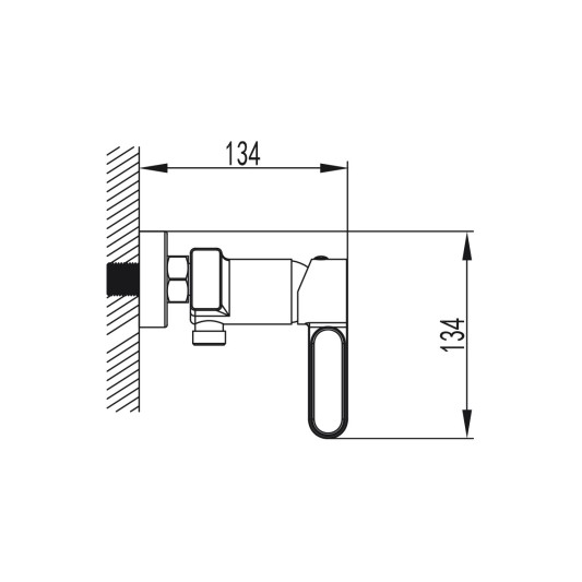 Grifo de ducha Dior titanio 3134 2