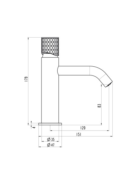 Grifo de lavabo Helios negro mate 3218NG