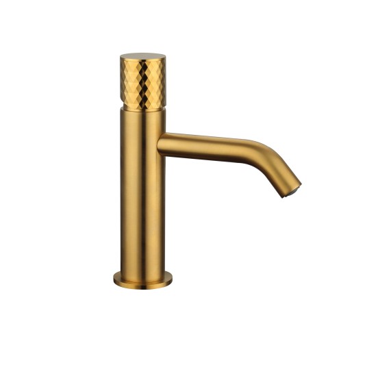 Grifo de lavabo Helios oro cepillado 3218OR