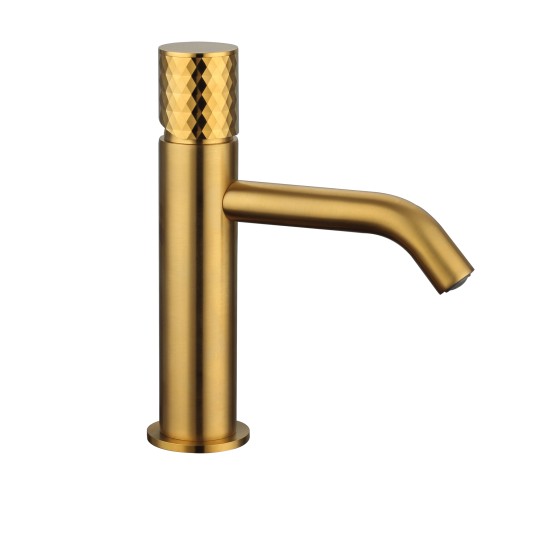 Grifo de lavabo Helios oro cepillado 3218OR