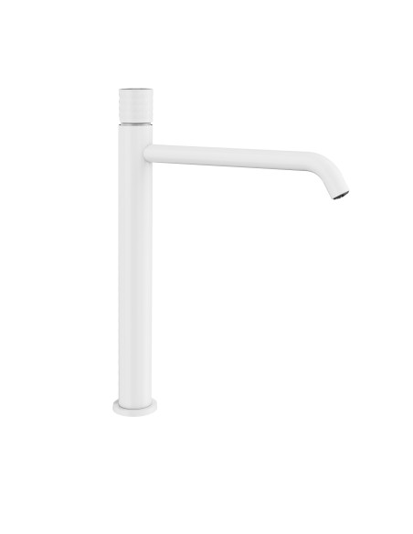 Grifo de lavabo de caño alto Helios blanco 3219BL