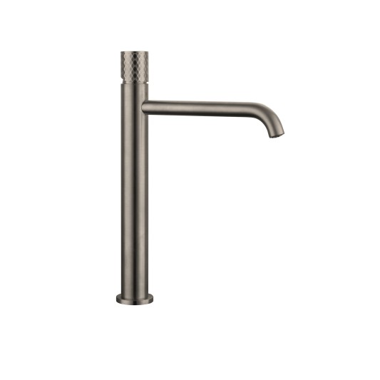 Grifo de lavabo de caño alto Helios níquel cepillado 3219NK