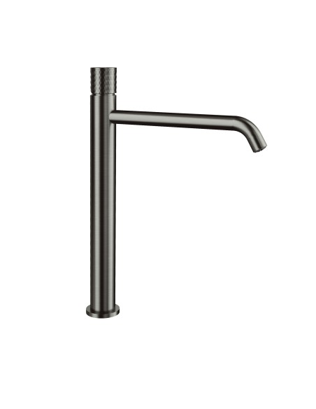 Grifo de lavabo de caño alto Helios titanio 3219T