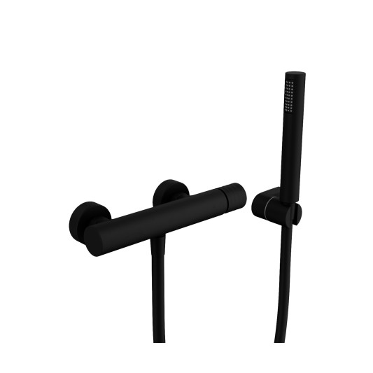 Grifo de ducha Helios negro mate 3224NG