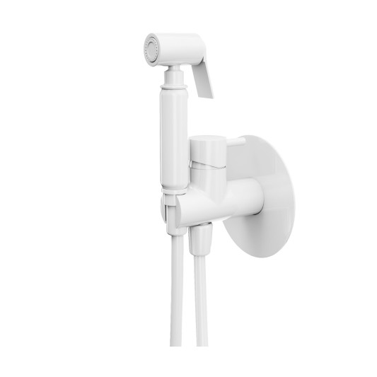 Grifo de bidé empotrado Round blanco 0390BL