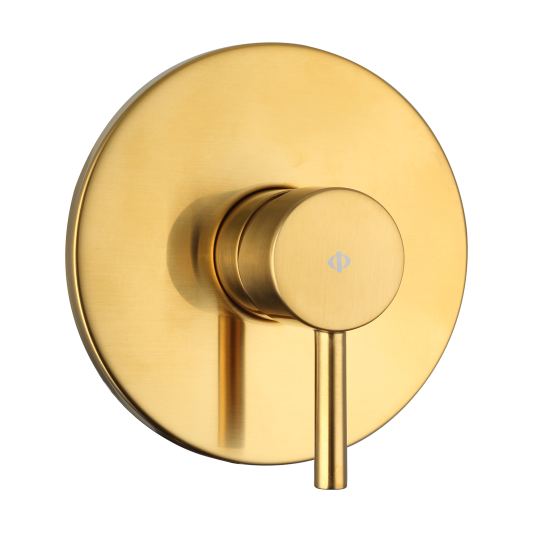 Grifo de ducha empotrado monomando Sirio oro de 1 función 3210OR