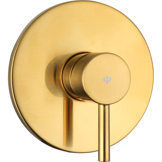 Grifo de ducha empotrado monomando Sirio oro de 1 función 3210OR