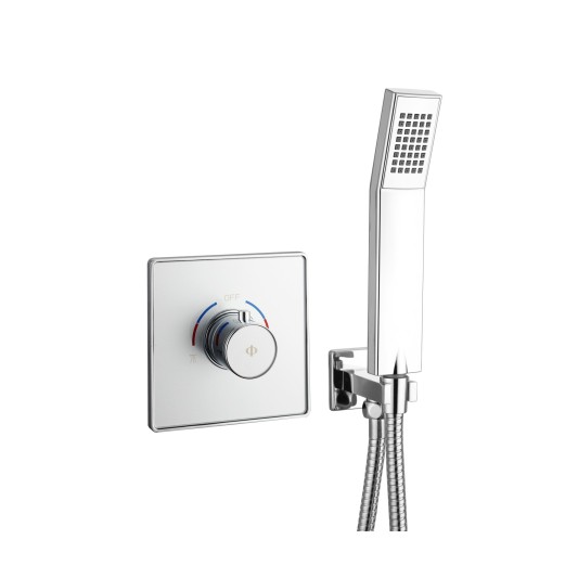 Grifo de ducha empotrado monomando Universal cromo con kit 3235