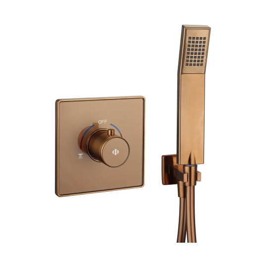 Grifo de ducha empotrado monomando Universal cobre con kit 3235CB