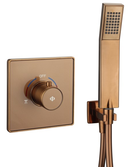 Grifo de ducha empotrado monomando Universal cobre con kit 3235CB