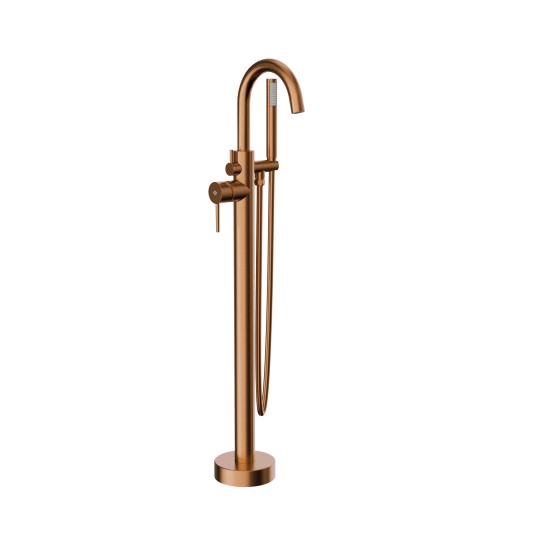 Grifo de bañera exenta Round cobre cepillado 3090CB