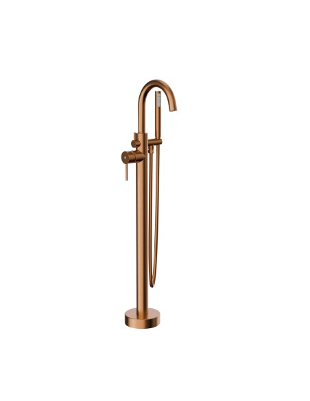 Grifo de bañera exenta Round cobre cepillado 3090CB