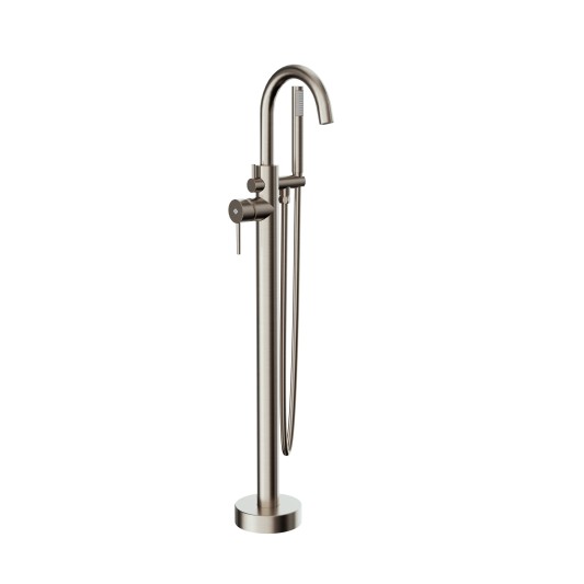 Grifo de bañera exenta Round níquel cepillado 3090NK