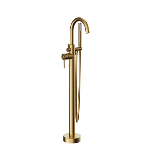 Grifo de bañera exenta Round oro cepillado 3090OR