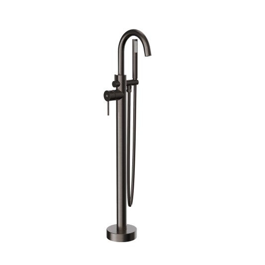 Grifo de bañera exenta Round titanio cepillado 3090T