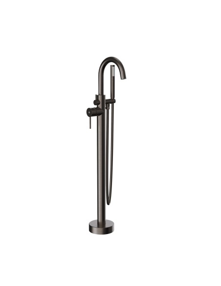 Grifo de bañera exenta Round titanio cepillado 3090T