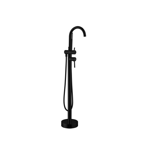 Grifo de bañera exenta Round negro mate 3091