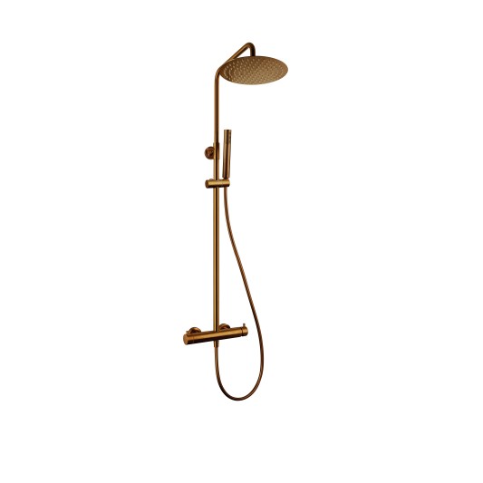 Columna de ducha monomando Inverter Unik cobre cepillado 3295CB