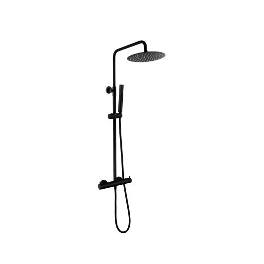 Columna de ducha monomando Inverter Unik negro mate 3295NG