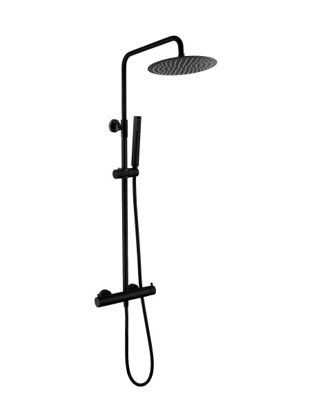 Columna de ducha monomando Inverter Unik negro mate 3295NG