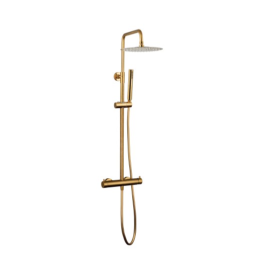 Columna de ducha monomando Inverter Unik oro cepillado 3295OR